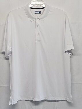 Ben Hogan Mens Performance Polo Shirt 2XL Golf Moisture Wicking UPF 15 White